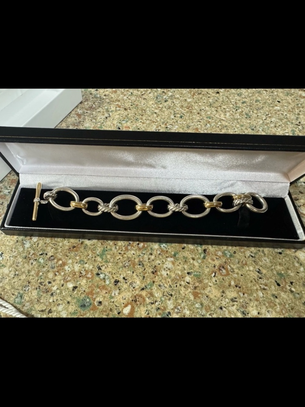 David Yurman Bold Mercer SS & 18kt gold - Picture 4 of 13